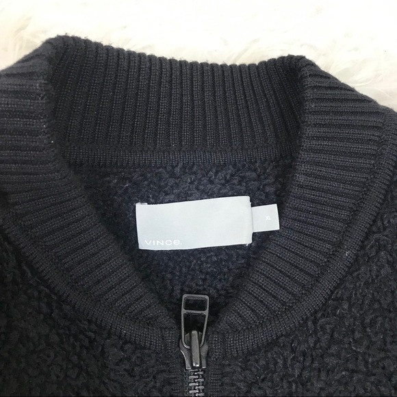 NEW Vince fuzzy wool blend bomber jacket - Picture 6 of 8